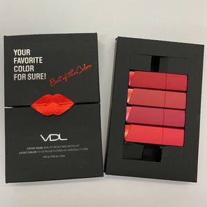 NIB VDL Expert Color Real Fit Velvet Mini Lipstick Kit